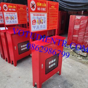 Tủ để bình chữa cháy có tiêu lệnh 900x700x200 giá rẻ tại Hà Nội và tpHCM