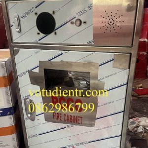 Tủ phòng cháy chữa cháy inox kích thước 700x500x250x1.0mm tại Hà Nội