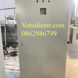 Tủ điện trong nhà 2 lớp cánh có thanh gá thiết bị tại Hà Nội