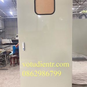 Tủ điện ngoài trời 2 lớp cánh có thanh gá thiết bị tại hà nội