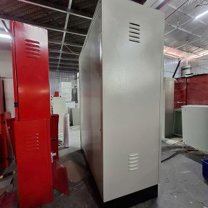 Tủ điện 2 lớp cánh sơn tĩnh điện kích thước 1400x1000x300x1,5mm có thanh gá lắp thiết bị tấm lưng tháo rời giá tốt tại Hà Nội