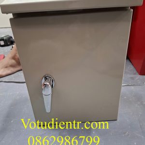 Tủ điện ngoài trời 1 lớp cánh 400x300x150x0,8mm sơn tĩnh điện giá rẻ tại xưởng