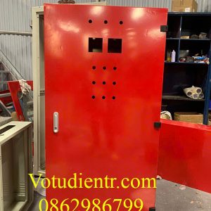 Vỏ tủ điện 1 lớp cánh trong nhà 1200x600x250x1,2mm sơn đỏ – Giá tốt tại Hà Nội và TP.HCM