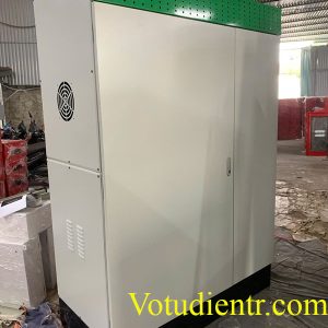 Vỏ tủ điện 1 lớp cánh đột lỗ cánh ngoài sơn tĩnh điện kích thước 1400x600x300x1,5mm có tấm panel – giá tốt tại Hà Nội