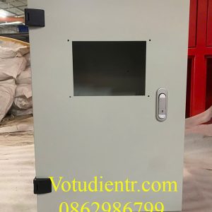 Vỏ tủ điện 1 lớp cánh trong nhà 600x400x250x1mm sơn ghi sần – Giải pháp bảo vệ thiết bị tối ưu