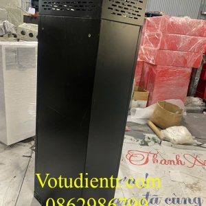 Vỏ tủ rack sơn tĩnh điện màu đen (800x400x250x1mm) giá tại xưởng