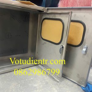 Vỏ tủ điện Inox 304 có 2 Lớp Cánh 800x500x250x1.2mm Cao Cấp