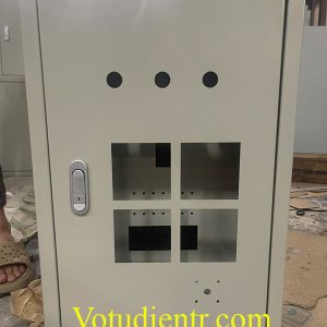 Tủ điện 2 lớp cánh trong nhà 600x400x250x1mm Sơn Tĩnh Điện Cánh Âm Có Khoét Lỗ Theo Yêu Cầu Giá Tốt Tại Hà Nội Và TP HCM