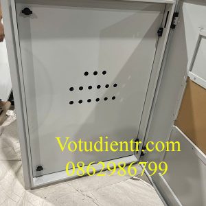 Vỏ tủ điện trong nhà 800x600x250x1.2mm 2 lớp cánh khoét lỗ giá xưởng