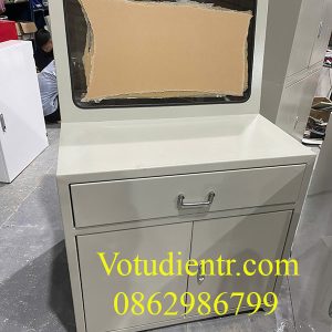 Vỏ tủ bàn điều khiển kích thước 1400x1200x450x1.5mm CÓ NGĂN KÉO SƠN GHI SẦN SÁNG